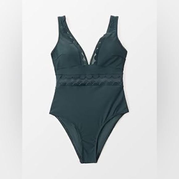 Women's Slimming One Piece Swimsuits Tummy Control Bathing Suit Curvy NWT Size M - Picture 1 of 3